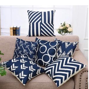 Navy blue never used decor pillow covers. 18x18.